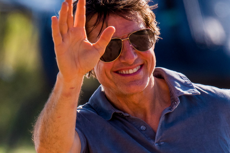 EXCLUSIVE: Tom Cruise Scratches And Bruises On Arm Filming *NO UK*