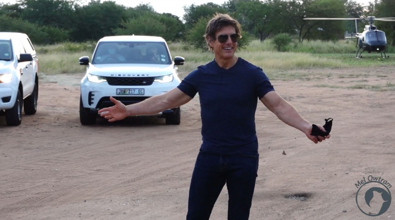 Tom Cruise greets and chats to adoring fans in South Africa where he is filming the next Mission: Impossible