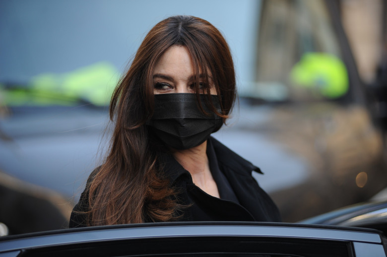 EXCLUSIVE: Actress Monica Bellucci Out Shopping In Milan, Italy