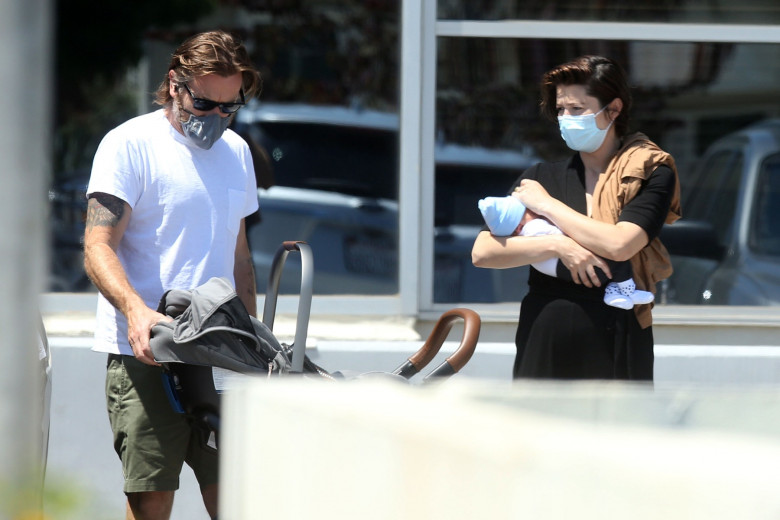 EXCLUSIVE: Ewan McGregor And Mary Elizabeth Winstead Spotted Out With Their New Baby After Secret Birth Is Revealed.