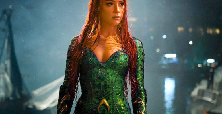 Amber Heard, star du prochain film de HBO-Max, dans le rôle de Aquaman
