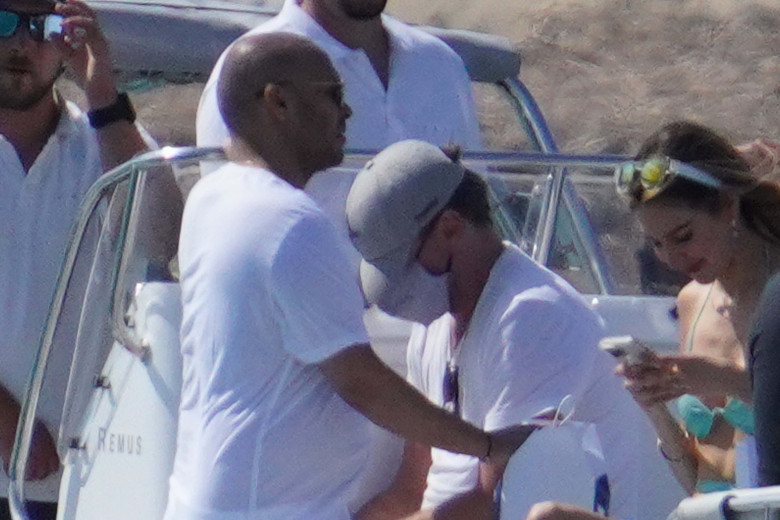 *EXCLUSIVE* Leonardo DiCaprio and friends are seen out in St Tropez