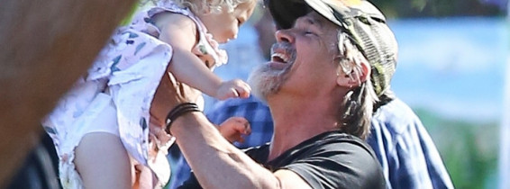 *EXCLUSIVE* Josh Brolin spends some quality time with his daughter in Malibu!