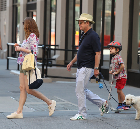 James Spader with Family Shopping in Soho
