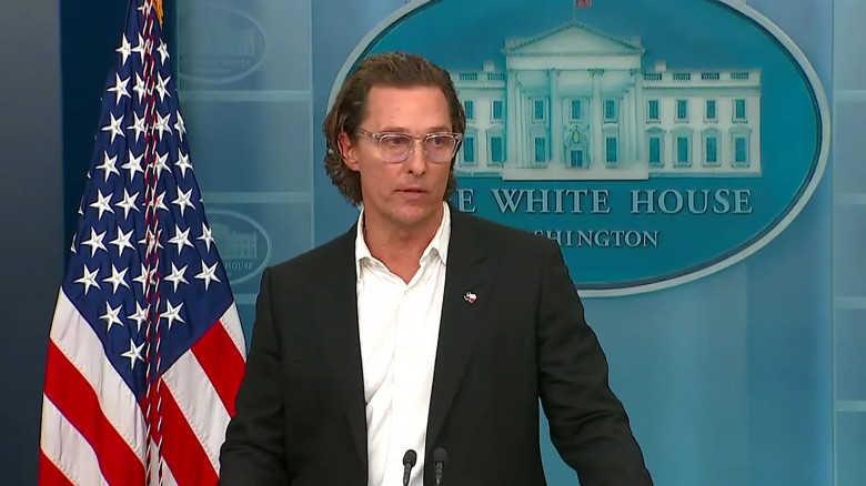Hollywood actor Matthew McConaughey makes emotional plea for gun reform at White House