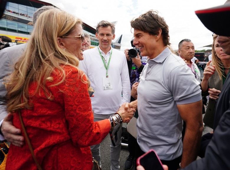 Tom Cruise la Marele Premiu al Marii Britanii în Formula 1/ Profimedia