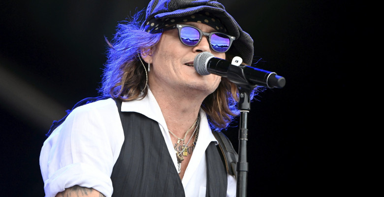 Johnny Depp performs with Jeff Beck, Helsinki, Finland - 19 Jun 2022