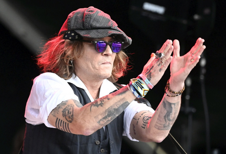 Johnny Depp performs with Jeff Beck, Helsinki, Finland - 19 Jun 2022