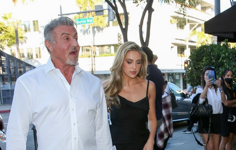 *EXCLUSIVE* Sylvester Stallone celebrates his 75th birthday with family and friends