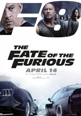 THE FATE OF THE FURIOUS, (aka THE FAST AND THE FURIOUS 8), US poster, l-r: Vin Diesel, Dwayne 'The