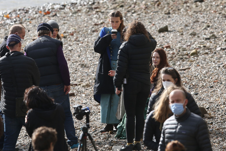 EXCLUSIVE: Millie Bobby Brown Spotted Having A Coffee Break Whilst Filming Enola Holmes 2 In London