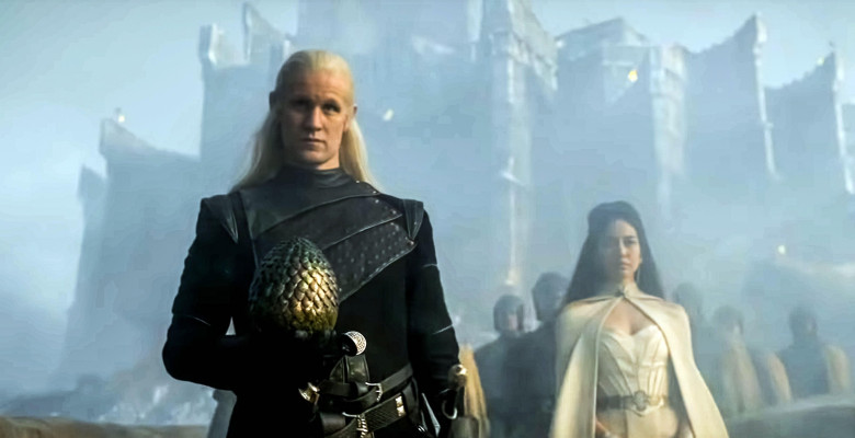 USA. Matt Smith  in the (C)HBO new series: House of the Dragon (2022). Plot: The story of the House Targaryen set 300 years before the events of Game of Thrones (2011). Ref: LMK110-J8103-160522Supplied by LMKMEDIA. Editorial Only.Landmark Media is not