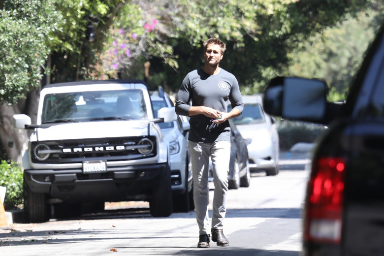 *EXCLUSIVE* Still going strong! Jennifer Garner's boyfriend John Miller pictured leaving her house this morning