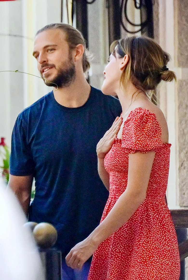 *PREMIUM-EXCLUSIVE* STRICTLY NOT AVAILABLE FOR ONLINE USAGE UNTIL 22:00 PM UK TIME ON 20/08/2022 - MUST CALL FOR PRICING BEFORE USAGE - Harry Potter star Emma Watson and Sir Philip Green's son Brandon Green were spotted holding hands during their romant