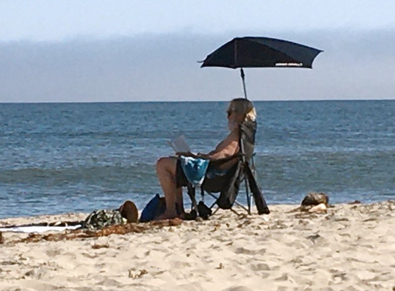 Beloved Hollywood legend Jeff Bridges continues to live his best life after beating cancer as he enjoys a day on the beach in his hometown of Santa Barbara.