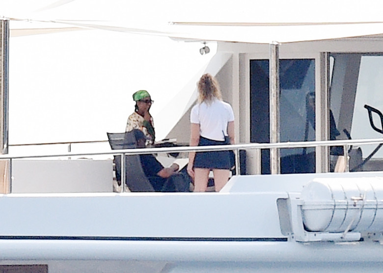 *EXCLUSIVE* Hollywood legend Denzel Washington and his wife Pauletta enjoy a summer break aboard a yacht in Portofino