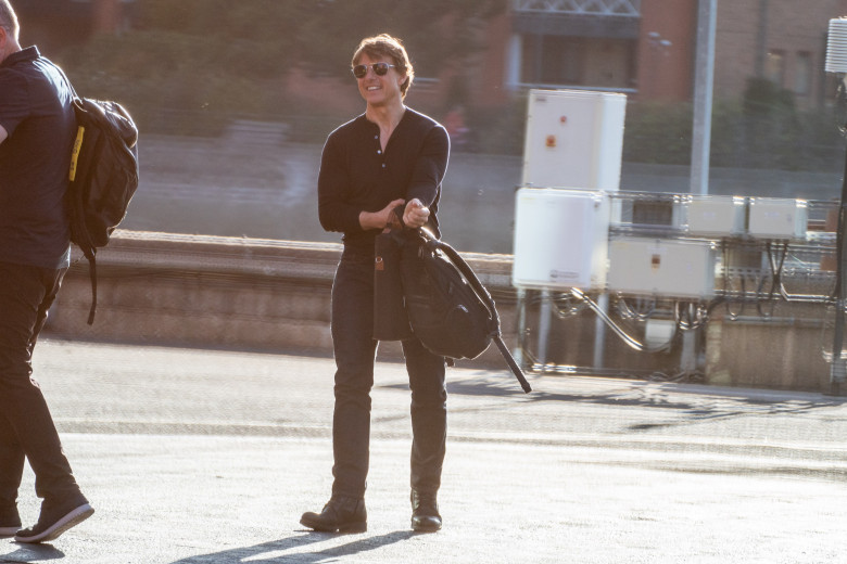 EXCLUSIVE: Tom Cruise Is Pictured Enjoying London As He Flys His Chopper Into London
