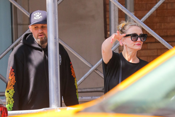 EXCLUSIVE: Cameron Diaz and Benji Madden spotted out and about in New York City