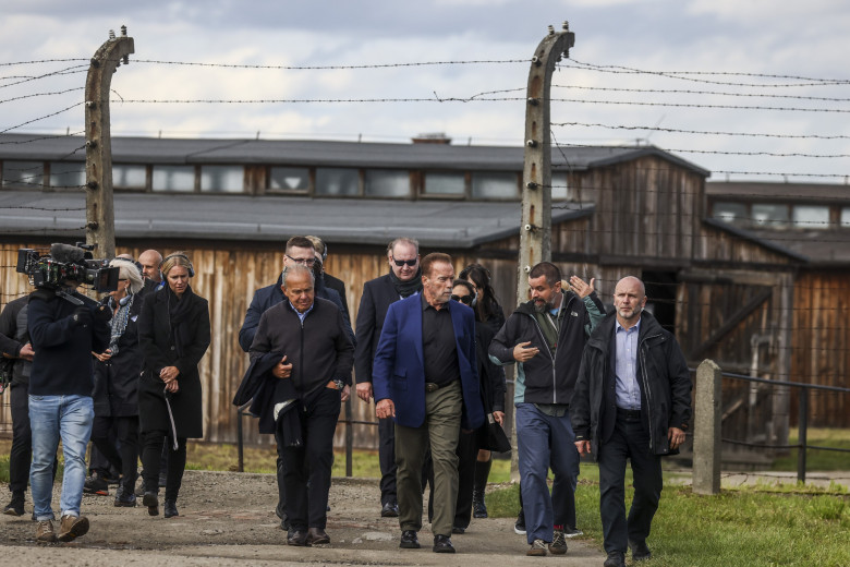 Arnold Schwarzenegger visits Auschwitz Memorial, Oswiecim, Poland - 28 Sep 2022