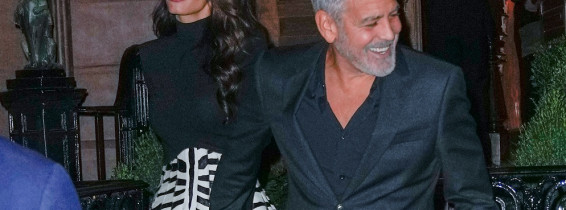 EXCLUSIVE: George Clooney and Amal Clooney Head Out on a Date Night on Their Wedding Anniversary in New York City.