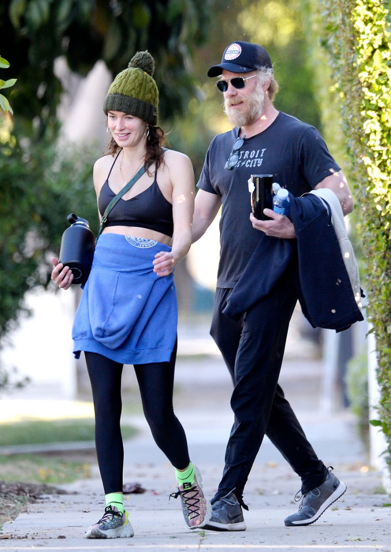 EXCLUSIVE: Lena Headey hits the gym with boyfriend Marc Menchaca