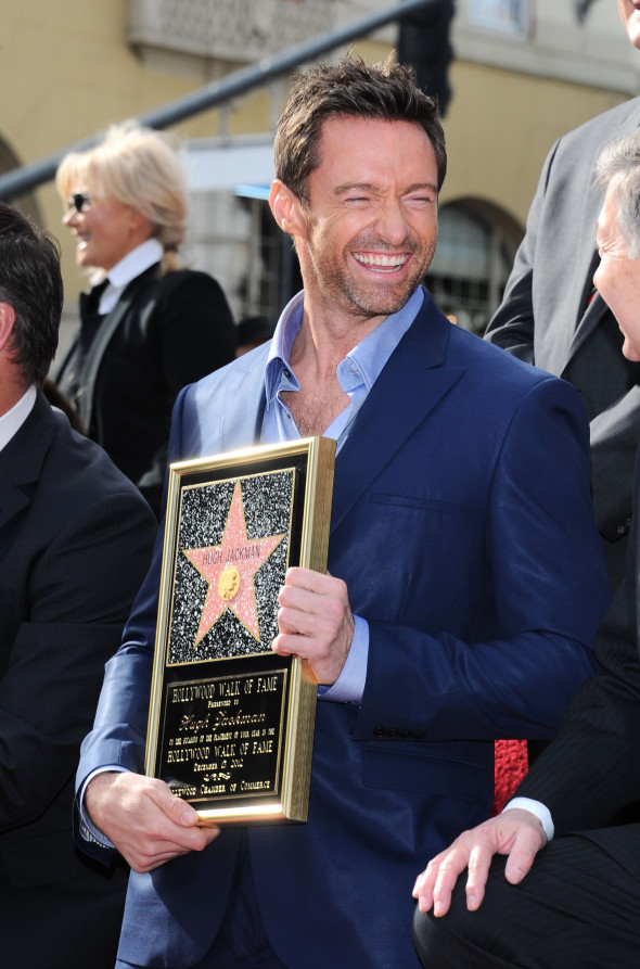 Hugh Jackman honoured with Star on the Hollywood Walk Of Fame, Los Angeles, America - 13 Dec 2012