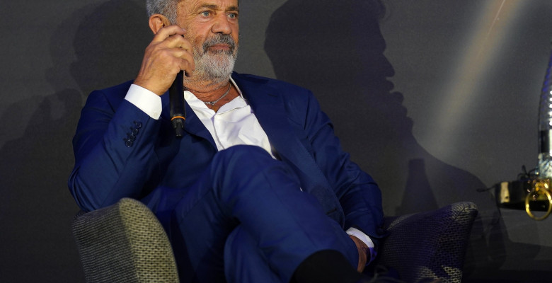 Mel Gibson turns up to 'Experience With' event with sons Teddy Bears