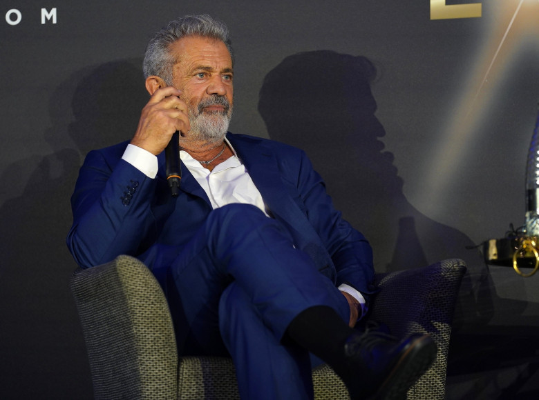 Mel Gibson turns up to 'Experience With' event with sons Teddy Bears