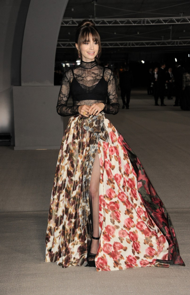 Lily Collins la Academy Museum Gala/ Profimedia