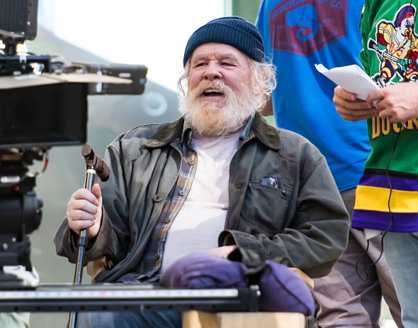 Nick Nolte filming scenes for upcoming movie project in Philadelphia, PA