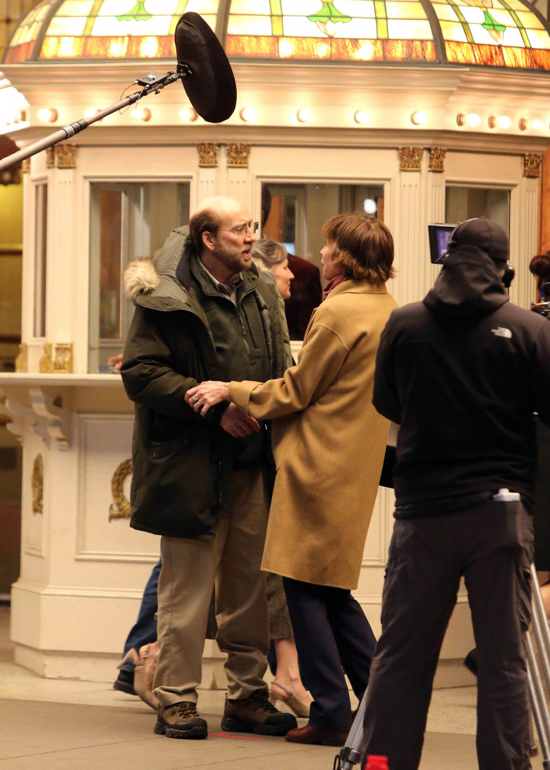 EXCLUSIVE: First Look!  Nicolas Cage is Spotted on The Set of The New A24 Comedy “Dream Scenario” in Toronto, Canada
