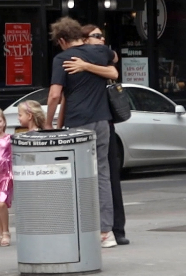 EXCLUSIVE: Bradley Cooper and Irina Shayk Share a Hug on The Streets of New York City