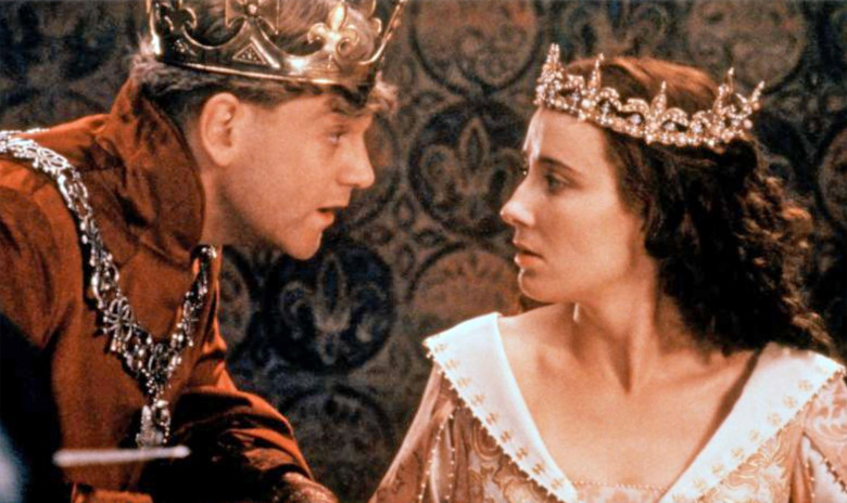 HENRY V  1989 Curzon Film Distributors production with Emma Thompson as Katherine and Kenneth Branagh as Henry V.