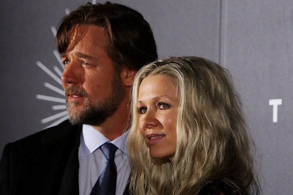 Danielle Spencer și Russell Crowe, în 2011, cu un an înainte de separare