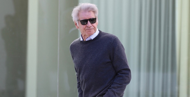 *EXCLUSIVE* Hollywood legend Harrison Ford takes an afternoon stroll in West Hollywood