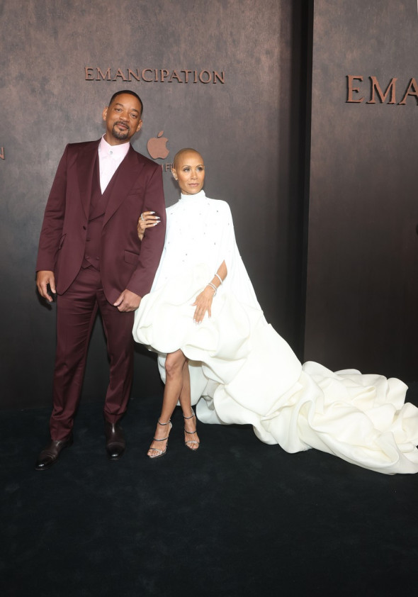 Will Smith și Jada Pinkett Smith la premiera filmului Emancipation/ Profimedia