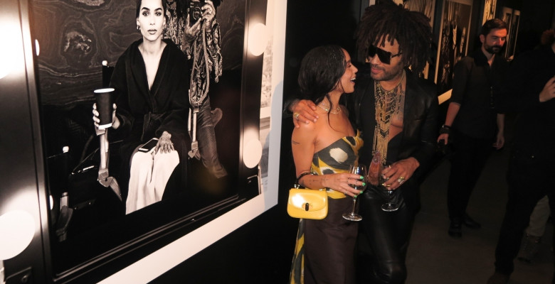 *EXCLUSIVE* Stars at the Lenny Kravitz: 'Assemblage' Exhibition