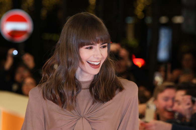 Lily Collins la premiera noului sezon din Emily in Paris/ Profimedia