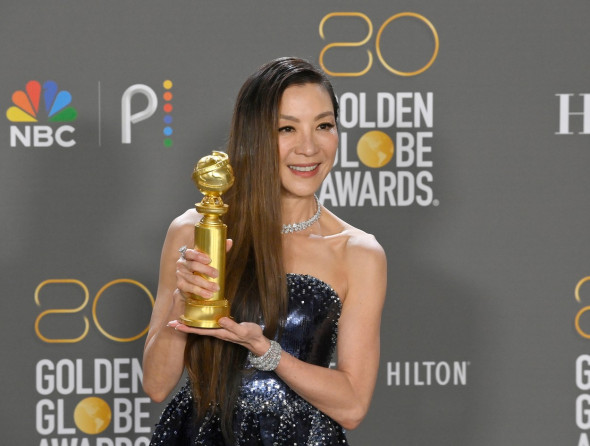 Michelle Yeoh Wins Best Actress in a Motion Picture - Musical Award at the Golden Globes