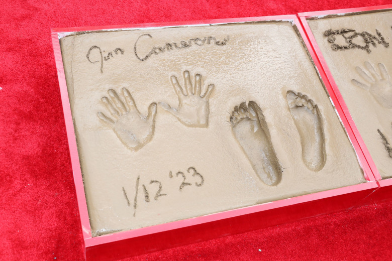 James Cameron and Jon Landau Hand and Foot Imprinting Ceremony, Hollywood Boulevard, Los Angeles, California, USA - 12 Jan 2023