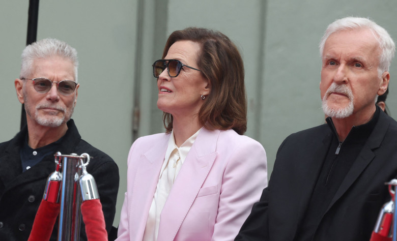 James Cameron And Jon Landau Hand And Footprint In Cement Ceremony - LA, Los Angeles, United States - 12 Jan 2023