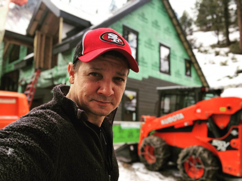 Jeremy Renner at his home in Reno, Nevada