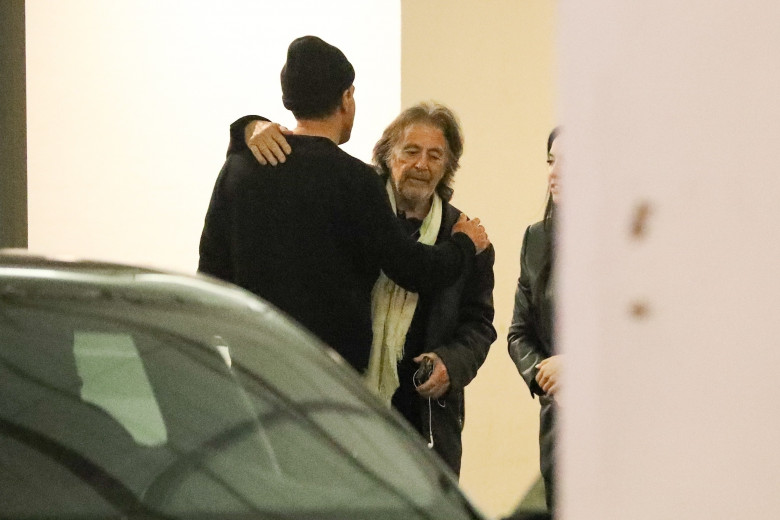 *EXCLUSIVE* Al Pacino and Noor Alfallah enjoy a night out with friends at E Baldi restaurant!