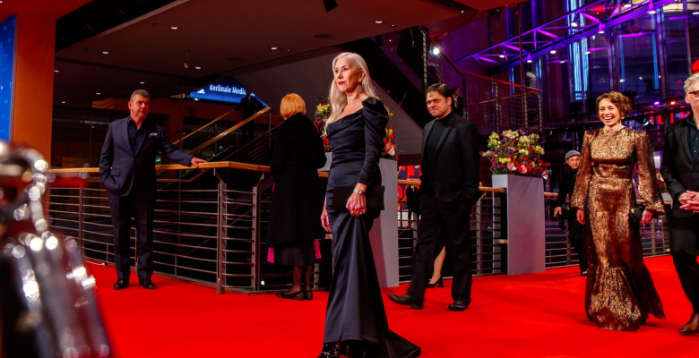 Helen Mirren Attends The Premiere Of "Golda" During The 73rd Berlinale International Film Festival