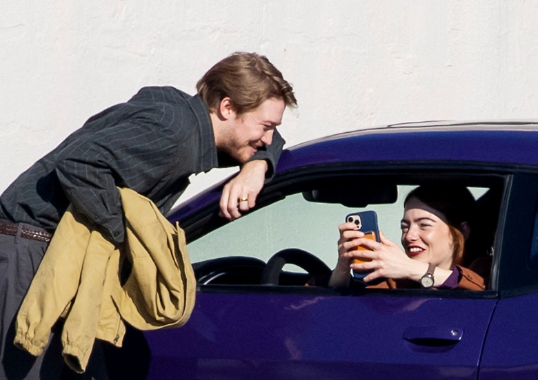 EXCLUSIVE: Joe Alwyn spends girlfriend Taylor Swift's 33rd birthday filming with Emma Stone in New Orleans