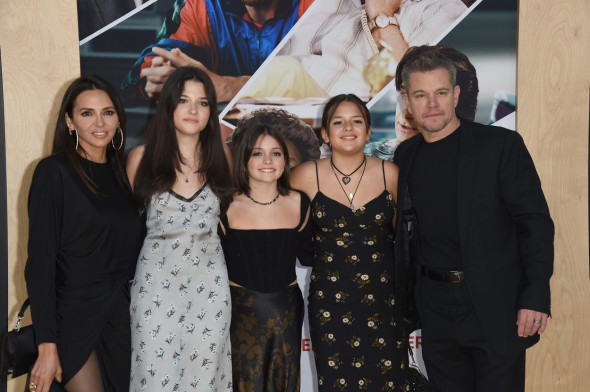 Matt Damon, soție și fiice