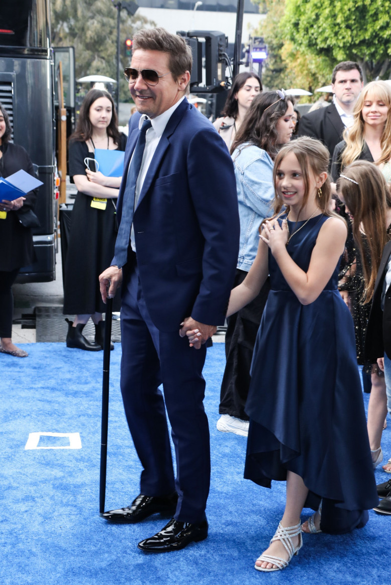 Jeremy Renner și fiica sa Ava/ Profimedia