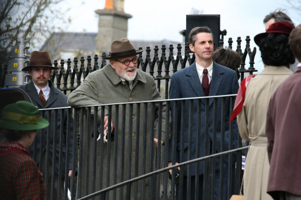 EXCLUSIVE: The First Photos Of Anthony Hopkins Playing Sigmund Freud As He Films A New Movie Alongside Matthew Goode In Ireland