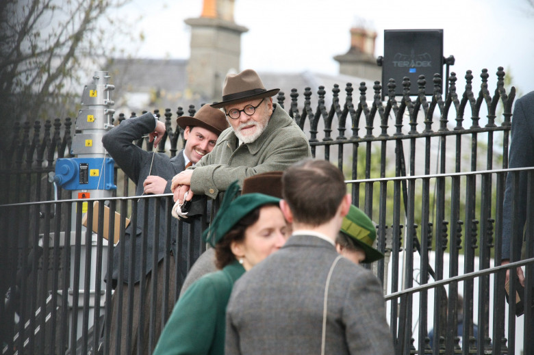 EXCLUSIVE: The First Photos Of Anthony Hopkins Playing Sigmund Freud As He Films A New Movie Alongside Matthew Goode In Ireland