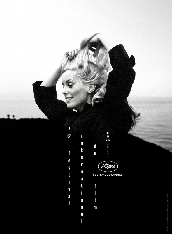 L'affiche officielle du 76ème festival international du film de Cannes avec Catherine Deneuve
